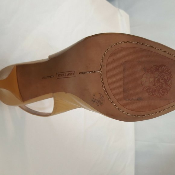 Vince Camuto 10 1/2  women's nude high heels - Picture 4 of 10